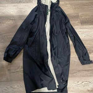 Men’s nylon nautical blue rain coat